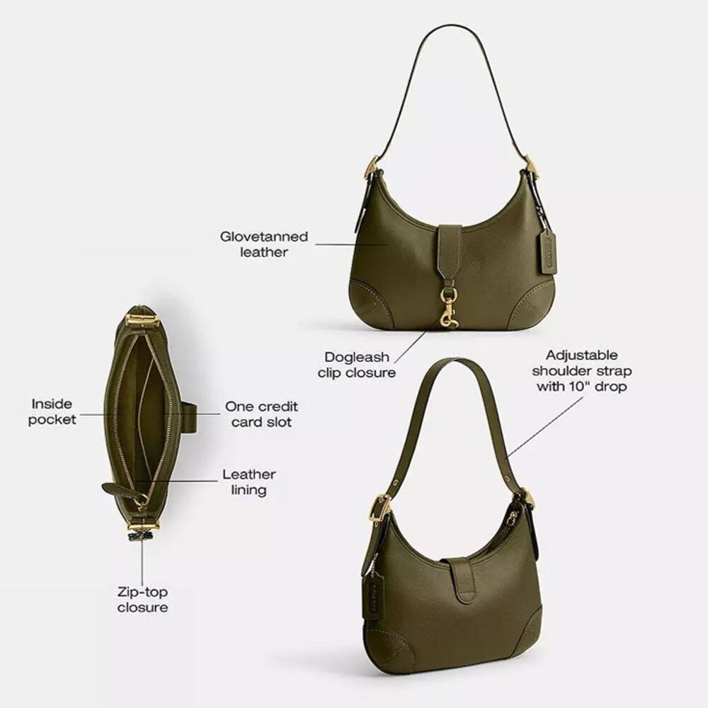❤️ Coach Hamptons Hobo Bag - Picture 5 of 12